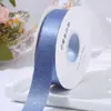 Fita de Glitter Dupla Face 3,8cm Cor Sólida Fita de Veludo com Glitter Acessórios para Roupas Acessórios de Cabelo Laço DIY Fita de Cetim