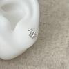 Brincos de Zircônia Estrela para Mulheres Pequenos Exquisitos Minimalistas Cochlear Stud Piercing Cartilagem da Orelha Brincos Versáteis Doce Design Nicho
