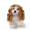 Peluca Transfronteriza para Mascotas Gatos y Perros, Universal para Fiestas, Festivales, Cosplay, Cabeza de Juez, Accesorio de Cabello Ondulado para Gatos