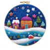 Serie de Invierno Más Vendido Fieltro de Lana Hecho a Mano DIY Herramientas para Pintura en Fieltro Incluyendo Bastidor de Bordado Agujas de Fieltro Base de Espuma Regalo Creativo