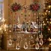 Novo sino de vento transfronteiriço anjo de Natal pingente decoração ornamento pendurado apanhador de sol
