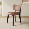 Cadeira de Jantar em Madeira Maciça Casa Moderna Estilo Creme Cadeira Estofada Banqueta de Jantar Hotel Negociação Leve Luxo Encosto Cadeira de Jantar