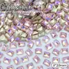 8*10mm Largo Recto Joyería para Uñas Diamante de Punta Inferior Forma Especial Popular en Xiaohongshu Material de Uña Portátil Diamante para Uñas al por Mayor