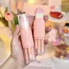 Brocha de Maquillaje Cinco en Uno, Brocha Retráctil, Brocha de Doble Punta, Brocha para Polvos Sueltos y Rubor, Brocha para Sombras de Ojos, Herramienta de Belleza para Base con Múltiples Funciones
