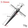 Alargador cônico com cabo hexagonal de 5-16 mm e ferramenta de alargamento com chanfro para madeira de 3-13 mm