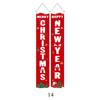 Pareados Nuevos de Navidad Transfronterizos Decoración de Fiesta Navideña Banderines Colgantes Banners Personalización de Fábrica Cortinas Navideñas para Puerta de Amazon