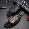 Estojo de Chave Universal de Couro de Crocodilo Genuíno Chaveiro de Pata de Crocodilo Estojo de Chave de Carro de Couro Genuíno para Homens e Mulheres Pequeno Presente Personalizado