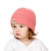 Gorro de bebé otoño e invierno Europa y Estados Unidos nuevo gorro de punto de lana para niños recién nacidos gorra con etiqueta MOK 16 colores