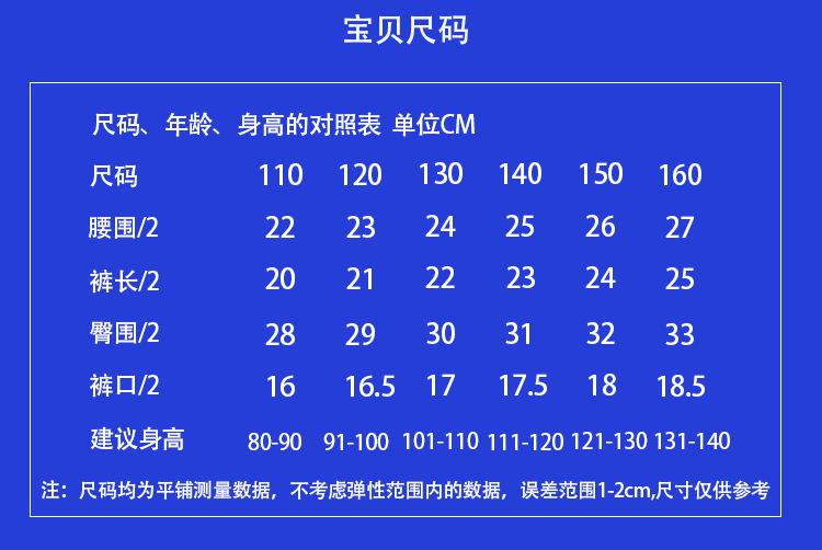 尺寸表