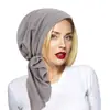Gorro de Punto Elástico de Color Sólido Transfronterizo con Patrón de Ola de Arco de Avión Gorro Boding Moda Todo Combinable
