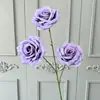 3 Rosas de Diamante Artificiales, Flores de Rosa Simuladas para Decoración de Boda, Arreglo de Cascada de Rosas, Arte Floral y Arreglo Floral