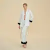 Pijama Feminino Personalizado Comércio Exterior Russo Pijama Nobre e Sexy Roupa de Casa Conjunto de Manga Longa Fábrica