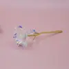 Ramo de Rosas de Lámina de Oro 24K, Flores Artificiales Eternas, Regalo de San Valentín Cumpleaños, Regalo de Navidad, Hecho a Mano