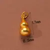 Accesorios Antiguos Vietnamitas de Oro de Arena Alta Retención de Color Cuentas Espaciadoras Colgante de Zirconio Incrustado de Durazno Cadena de Extensión para Pulsera y Collar Joyería DIY
