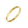 Pulseras de Acero Inoxidable Huecas de Amor Transfronterizo Europeo y Americano para Mujer, Pulseras Simples Electrochapadas de Alta Gama, Joyería para Hombre, Venta al por Mayor de Fabricantes