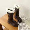 Botas de Moda Otoño/Invierno para Mujer 2026 Nuevo Estilo Versátiles Botas Altas Suela Gruesa Botas de Nieve Cálidas con Forro de Terciopelo Botas Altas