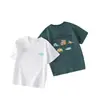 [100% Algodón] Ropa Infantil Cotton Hall Camiseta de Puro Algodón Manga Corta Clase A Antibacteriana Camiseta de Manga Corta para Niñas Clase A