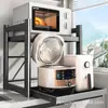 Prateleira de Armazenamento para Micro-ondas de Cozinha Tipo Gaveta Prateleira de Armazenamento para Panela de Arroz Bancada com Gaveta Prateleira de Armazenamento para Forno Fabricante