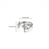 Anillo Geométrico Triangular de Zirconia Full Diamond Transfronterizo Europeo y Americano Anillo de Flor de Rosa Cruz Sol Anillo de Lujo Ligero para Mujer Venta al por Mayor