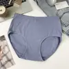 Hongxuan Nuevo Estilo Ropa Interior para Mujer de Algodón Puro de Cintura Media-Alta de Color Liso, Shorts Antibacterianos Cómodos Sueltos de Talla Grande