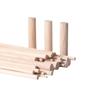 Suministros del Fabricante Palitos de Madera Blanca Encerada, Varillas de Madera Redondas, Perchas de Madera Maciza, Palitos de Escoba para Modelos Hechos a Mano de Bricolaje, Palitos de Yoga