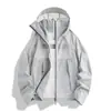 Ropa Casual con Protección Solar para Hombres y Mujeres, Chaqueta Holgada con Capucha, Estilo Pareja, Moderna y Versátil, Ropa de Marca de Moda con Protección Solar, Transpirable con Sensación de Hielo