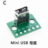 Placa de Prueba USB 3.1 Hembra Reversible de Doble Cara Vertical Tipo-C con Conector Hembra de Placa de Circuito Impreso con Pines