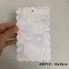 10X16 Borda Ondulada Desenho Animado Fofo Cartão Perfurado Corrente para Celular DIY Cartão Traseiro Pingente de Chaveiro Cartão de Papelão