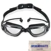 Gafas de Natación Galvanizadas Tapones para los Oídos de una Pieza para Exteriores Miopía Gafas de Natación para Adultos Impermeables y Antivaho Venta Directa de Fábrica