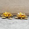 Accesorios DIY Tocado Nupcial Cobre 21*15mm Flor Rosa Pieza Floral Tridimensional Horquilla Corona de Fénix Material de Horquilla A310