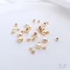 Oro de 14K Bolsa Cuentas Cuadradas Pequeñas Cuentas Cuentas Cuentas Esquinas Cortadas Cubos Cuadrados Cuentas Joyería de Pulsera de Cordón Hecha a Mano DIY Accesorios para Pendientes
