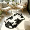 Alfombrilla de suelo de tierra de diatomeas con diseño de animal de dibujos animados para entrada de baño, absorbente, secado rápido, antideslizante, uso doméstico, resistente a la suciedad, resistente al desgaste, fácil de mantener