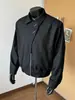 Pantalones cortos de diseño oscuro, chaqueta bomber para hombre, marca de moda de primavera y otoño, elegantes y geniales, holgados y casuales, con cuello de solapa