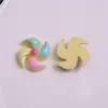 Coração Menina Resina Cola Creme Colorido Moinho de Vento DIY Capa de Celular Acessórios de Cabelo Patch Grampo Ímã de Geladeira Acessórios de Joia