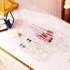 Prateleira de Exibição de Armazenamento de Perfume para Mesa Acrílica de Luxo Leve Suporte de Exibição Transparente em Camadas Armazenamento e Organização de Temperos para Cozinha