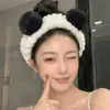 2026 nova tiara elegante e versátil para mulheres, tiara de pelúcia estilo coreano outono e inverno, presilha de cabelo de pelúcia fofa, tiara para maquiagem