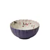 Taza de Té de Cerámica Pastel Bajo Esmalte con Diseño Pintado a Mano de Flor de Ciruelo y Crisantemo, Alto Valor Estético, Taza Maestra de Cerámica Hecha a Mano para Mujeres