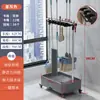 Estante Móvil de Pie para Mopa Acero Inoxidable Estante para Escobas y Mopas Herramienta de Limpieza Comercial Almacenamiento Estante con Drenaje
