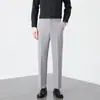 Pantalones Casuales Gruesos y Fluidos para Hombre Nuevos Otoño/Invierno 2026, Pantalones Sueltos de Pierna Recta Estilo Coreano para Negocios, Pantalones Ajustados