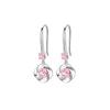 Pendientes 2021 nuevos de moda 925 plata trébol corazón océano pendientes de alta calidad regalo para novia