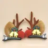 Pinzas para el Cabello de Astas de Reno Navideñas Diademas Accesorios para el Cabello de Fiesta Navideña Transfronterizos 2026 Diademas Infantiles Pasadores de Disfraz Venta al por Mayor