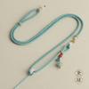High-end Jade ágata pingente corda diy artesanal trançado corda jade pingente Hetian jade halter colar corda ajustável atacado
