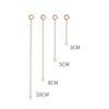 Hebilla de Resorte Multimodelo Transfronteriza Cadena de Extensión Ajustable Conexión de Pulsera y Collar Cadena de Cola para Joyería Cobre