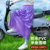 Delantal impermeable de media longitud PVC para productos acuáticos a prueba de aceite tamaño extragrande para lavar platos delantal de media longitud delantal de media longitud de cocina ropa de trabajo de cuero suave para hombres y mujeres