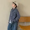 Ropa Infantil Tongku 2026 Otoño Nuevo Estilo Coreano Camisa para Niños con Cuello a Cuadros Versátil Suave Camisa para Bebé y Niños