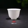 Juego de Té de Porcelana de Hueso Tazón Cubierto Taza de Té Juego de Té Kung Fu Hogar Simple Preparación de Té Cerámica Porcelana Blanca Cuerpo Delgado Tazón Cubierto Sancai Venta al por Mayor