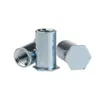 Tuerca remachable galvanizada Espárrago Agujero ciego Espárrago Rosca interna Inserto roscado Acero al carbono Parte remachable BSO-M5*5-M5*40