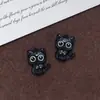 Colgante de Gato Lindo Aleación Heterocromía Unilateral Gatito DIY Collar Pulsera Pendiente Correa de Teléfono Llavero Accesorios