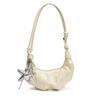 Bolsa de Dumpling Estilo Preguiçoso de Verão 2025 Nova Moda High-End Grande Capacidade Bolsa de Dumpling Simples e Versátil Bolsa Croissant
