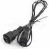 Cabo LED à prova d'água macho e fêmea, cabo com conector M15 macho e fêmea de 2 vias, cabo de extensão com plugue à prova d'água macho e fêmea 2*0,3 mm²